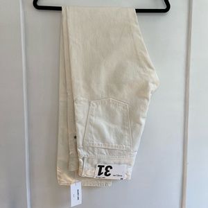 NWT - Helmut Lang designer jeans - white/cream - size 31